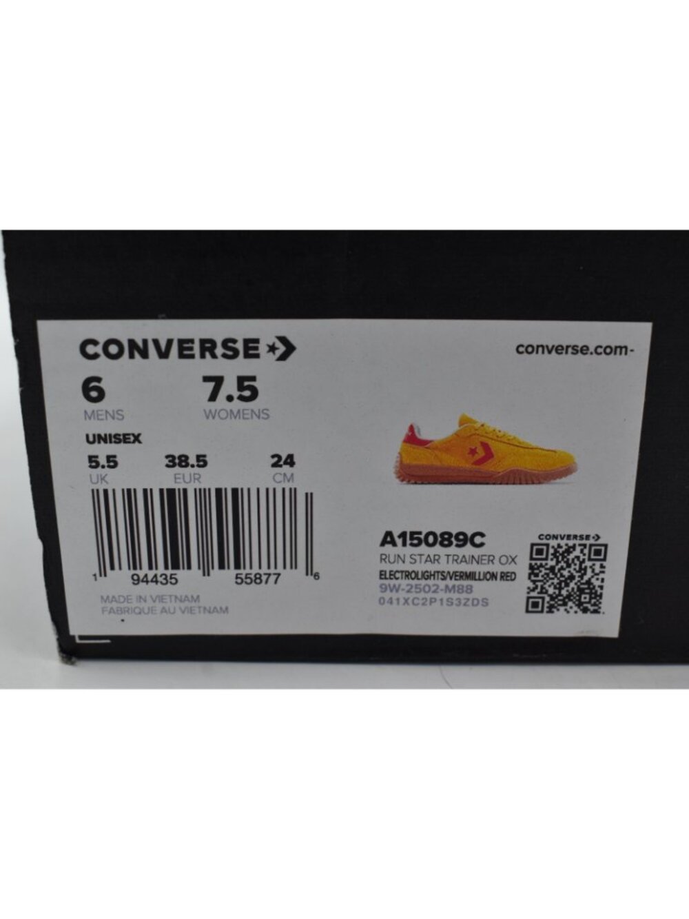 Converse Womens Size 7.5 Run Star Trainer‎ Orange Red Sneakers Shoes - Picture 11 of 11